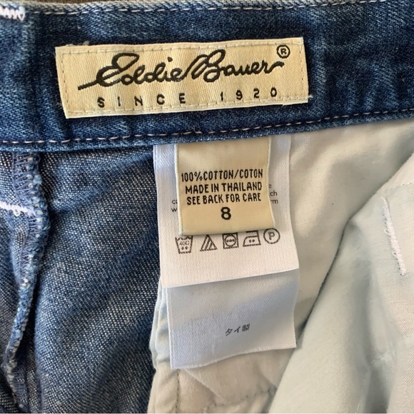 Eddie Bower 100% Cotton Denim Jean Skirt - Picture 9 of 10